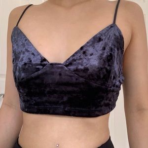 VELVET CROP TOP